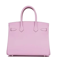Hermes Birkin 30 Mauve Sylvestre Epsom Palladium Hardware