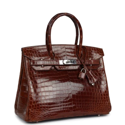 Hermes Birkin 30 Miel Shiny Niloticus Crocodile Palladium Hardware Hermes Birkin 30 Miel Shiny Niloticus Crocodile Palladium Hardware