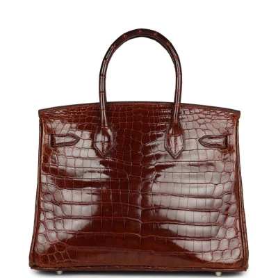 Hermes Birkin 30 Miel Shiny Niloticus Crocodile Palladium Hardware Hermes Birkin 30 Miel Shiny Niloticus Crocodile Palladium Hardware