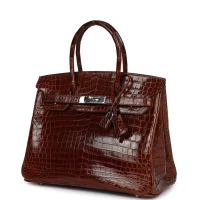 Hermes Birkin 30 Miel Shiny Niloticus Crocodile Palladium Hardware Hermes Birkin 30 Miel Shiny Niloticus Crocodile Palladium Hardware