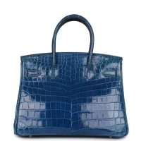 Hermes Birkin 30 Mykonos Shiny Niloticus Crocodile Palladium Hardware Hermes Birkin 30 Mykonos Shiny Niloticus Crocodile Palladium Hardware