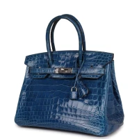 Hermes Birkin 30 Mykonos Shiny Niloticus Crocodile Palladium Hardware Hermes Birkin 30 Mykonos Shiny Niloticus Crocodile Palladium Hardware