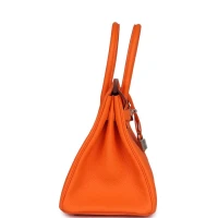 Hermes Birkin 30 Orange Minium Togo Palladium Hardware Hermes Birkin 30 Orange Minium Togo Palladium Hardware