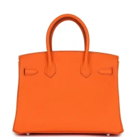 Hermes Birkin 30 Orange Minium Togo Palladium Hardware Hermes Birkin 30 Orange Minium Togo Palladium Hardware