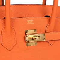 Hermes Birkin 30 Orange Togo Gold Hardware Hermes Birkin 30 Orange Togo Gold Hardware