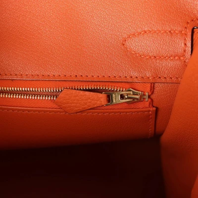 Hermes Birkin 30 Orange Togo Gold Hardware Hermes Birkin 30 Orange Togo Gold Hardware