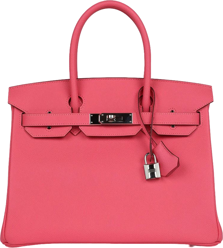 Hermes Birkin 30 Rose Azalee Epsom Palladium Hardware