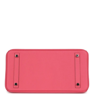 Hermes Birkin 30 Rose Azalee Epsom Palladium Hardware