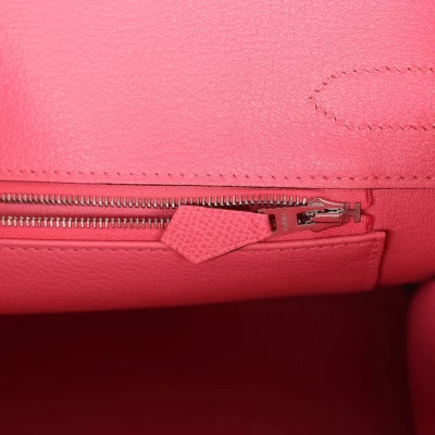 Hermes Birkin 30 Rose Azalee Epsom Palladium Hardware