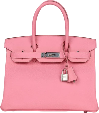 Hermes Birkin 30 Rose Confetti Epsom Palladium Hardware Hermes Birkin 30 Rose Confetti Epsom Palladium Hardware