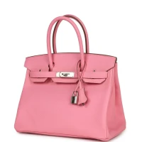 Hermes Birkin 30 Rose Confetti Epsom Palladium Hardware Hermes Birkin 30 Rose Confetti Epsom Palladium Hardware