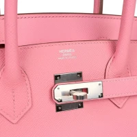 Hermes Birkin 30 Rose Confetti Epsom Palladium Hardware Hermes Birkin 30 Rose Confetti Epsom Palladium Hardware