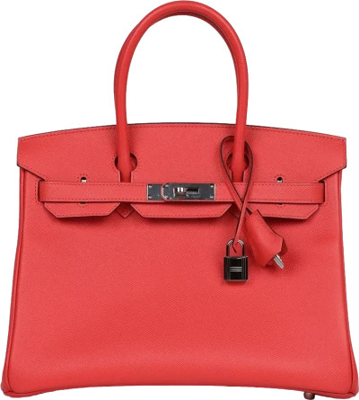 Hermes Birkin 30 Rose Jaipur Epsom Palladium Hardware Hermes Birkin 30 Rose Jaipur Epsom Palladium Hardware