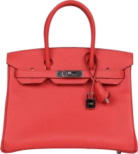 Hermes Birkin 30 Rose Jaipur Epsom Palladium Hardware Hermes Birkin 30 Rose Jaipur Epsom Palladium Hardware