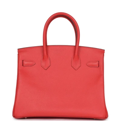 Hermes Birkin 30 Rose Jaipur Epsom Palladium Hardware Hermes Birkin 30 Rose Jaipur Epsom Palladium Hardware