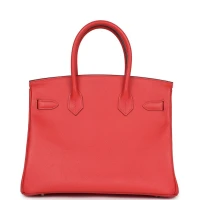 Hermes Birkin 30 Rose Jaipur Epsom Palladium Hardware Hermes Birkin 30 Rose Jaipur Epsom Palladium Hardware