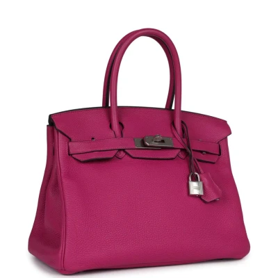 Hermes Birkin 30 Rose Pourpre Togo Palladium Hardware Hermes Birkin 30 Rose Pourpre Togo Palladium Hardware
