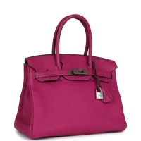 Hermes Birkin 30 Rose Pourpre Togo Palladium Hardware Hermes Birkin 30 Rose Pourpre Togo Palladium Hardware