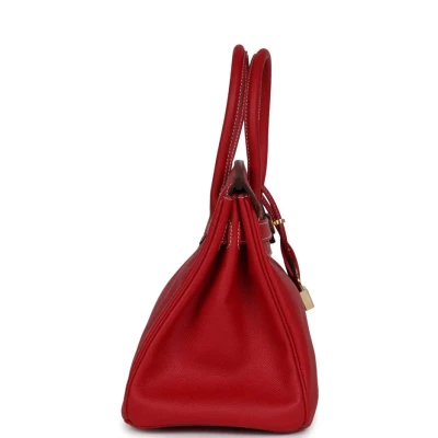 Hermes Birkin 30 Rouge Casaque Candy Epsom Permabrass Hardware Hermes Birkin 30 Rouge Casaque Candy Epsom Permabrass Hardware