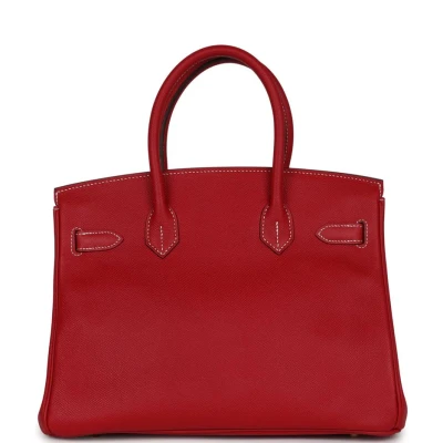 Hermes Birkin 30 Rouge Casaque Candy Epsom Permabrass Hardware Hermes Birkin 30 Rouge Casaque Candy Epsom Permabrass Hardware