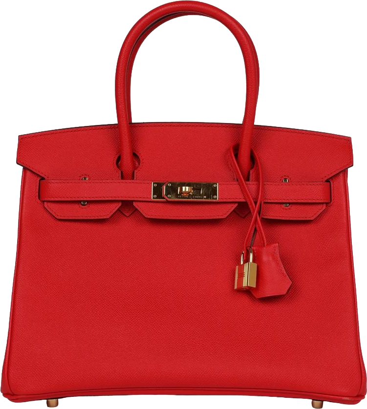 Hermes Birkin 30 Rouge Casaque Epsom Gold Hardware