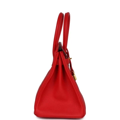 Hermes Birkin 30 Rouge Casaque Epsom Gold Hardware Hermes Birkin 30 Rouge Casaque Epsom Gold Hardware