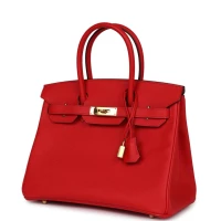 Hermes Birkin 30 Rouge Casaque Epsom Gold Hardware Hermes Birkin 30 Rouge Casaque Epsom Gold Hardware