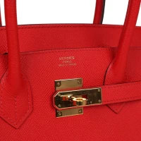 Hermes Birkin 30 Rouge Casaque Epsom Gold Hardware Hermes Birkin 30 Rouge Casaque Epsom Gold Hardware