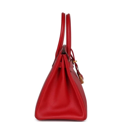 Hermes Birkin 30 Rouge Casaque Epsom Gold Hardware Hermes Birkin 30 Rouge Casaque Epsom Gold Hardware