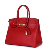 Hermes Birkin 30 Rouge Casaque Epsom Gold Hardware Hermes Birkin 30 Rouge Casaque Epsom Gold Hardware