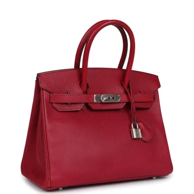 Hermes Birkin 30 Rubis Epsom Palladium Hardware Hermes Birkin 30 Rubis Epsom Palladium Hardware
