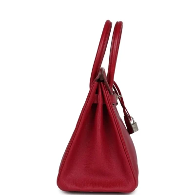 Hermes Birkin 30 Rubis Epsom Palladium Hardware Hermes Birkin 30 Rubis Epsom Palladium Hardware