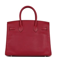 Hermes Birkin 30 Rubis Epsom Palladium Hardware Hermes Birkin 30 Rubis Epsom Palladium Hardware
