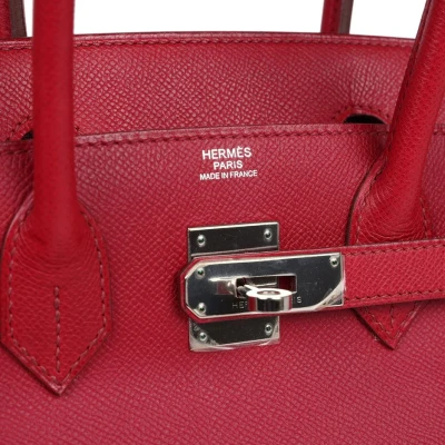 Hermes Birkin 30 Rubis Epsom Palladium Hardware Hermes Birkin 30 Rubis Epsom Palladium Hardware