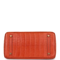 Hermes Birkin 30 Sanguine Matte Alligator Gold Hardware Hermes Birkin 30 Sanguine Matte Alligator Gold Hardware