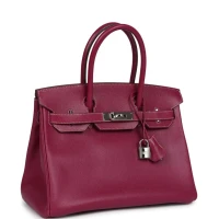 Hermes Birkin 30 Tosca Candy Epsom Palladium Hardware Hermes Birkin 30 Tosca Candy Epsom Palladium Hardware