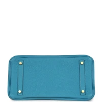Hermes Birkin 30 Turquoise Togo Gold Hardware Hermes Birkin 30 Turquoise Togo Gold Hardware