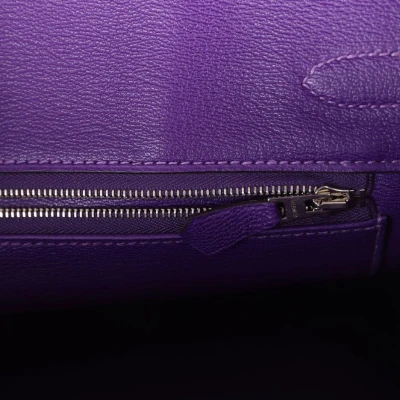 Hermes Birkin 30 Ultraviolet Shiny Niloticus Crocodile Palladium Hardware Hermes Birkin 30 Ultraviolet Shiny Niloticus Crocodile Palladium Hardware