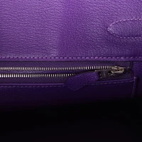Hermes Birkin 30 Ultraviolet Shiny Niloticus Crocodile Palladium Hardware Hermes Birkin 30 Ultraviolet Shiny Niloticus Crocodile Palladium Hardware