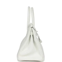 Hermes Birkin 30 White Clemence Palladium Hardware Hermes Birkin 30 White Clemence Palladium Hardware