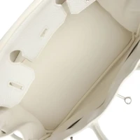 Hermes Birkin 30 White Clemence Palladium Hardware Hermes Birkin 30 White Clemence Palladium Hardware