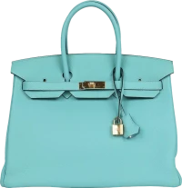 Hermes Birkin 35 Bleu Atoll Togo Gold Hardware Hermes Birkin 35 Bleu Atoll Togo Gold Hardware
