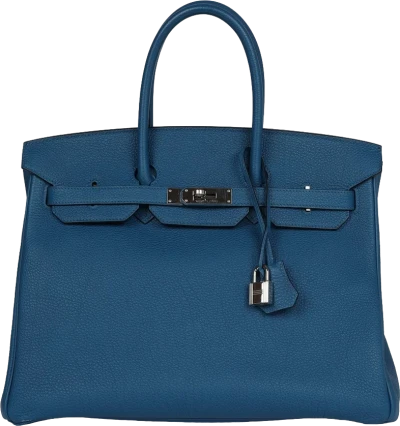 Hermes Birkin 35 Bleu de Galice Togo Palladium Hardware Hermes Birkin 35 Bleu de Galice Togo Palladium Hardware