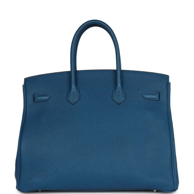 Hermes Birkin 35 Bleu de Galice Togo Palladium Hardware Hermes Birkin 35 Bleu de Galice Togo Palladium Hardware