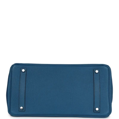 Hermes Birkin 35 Bleu de Galice Togo Palladium Hardware Hermes Birkin 35 Bleu de Galice Togo Palladium Hardware