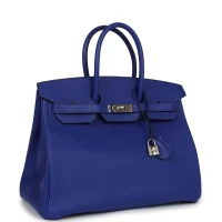 Hermes Birkin 35 Bleu Electric Epsom Palladium Hardware Hermes Birkin 35 Bleu Electric Epsom Palladium Hardware