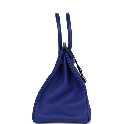 Hermes Birkin 35 Bleu Electric Epsom Palladium Hardware Hermes Birkin 35 Bleu Electric Epsom Palladium Hardware