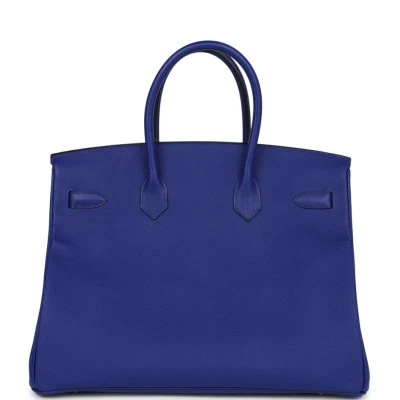 Hermes Birkin 35 Bleu Electric Epsom Palladium Hardware Hermes Birkin 35 Bleu Electric Epsom Palladium Hardware