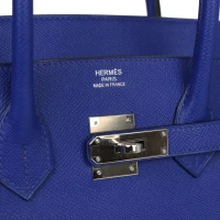 Hermes Birkin 35 Bleu Electric Epsom Palladium Hardware Hermes Birkin 35 Bleu Electric Epsom Palladium Hardware
