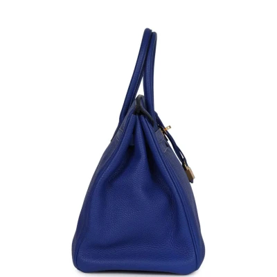 Hermes Birkin 35 Bleu Electric Togo Gold Hardware Hermes Birkin 35 Bleu Electric Togo Gold Hardware